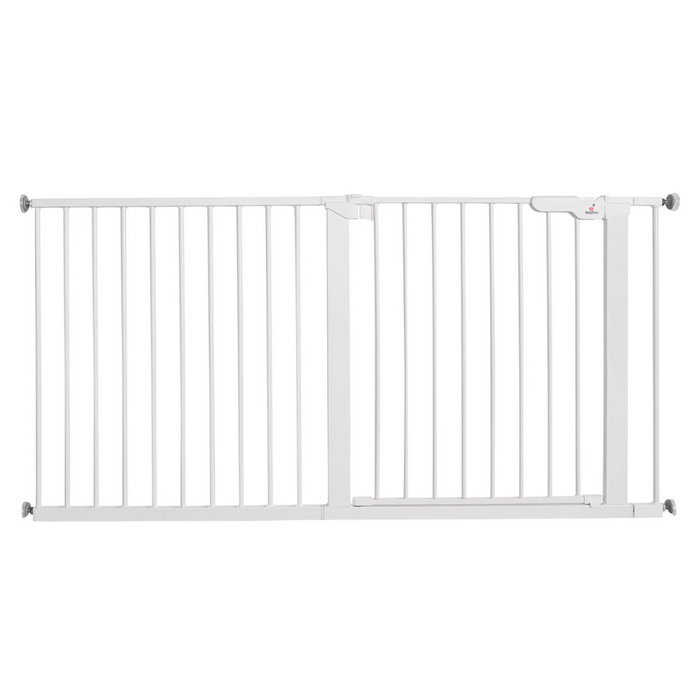 Babydan - Asta deurhekje metaal - Wide - Wit (145.5cm - 151.7cm)