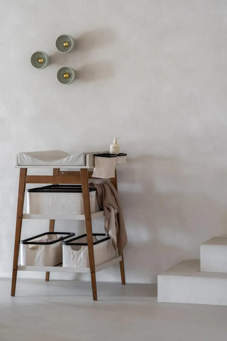 Quax - LUIERTAFEL HIP - CLAY/WALNUT