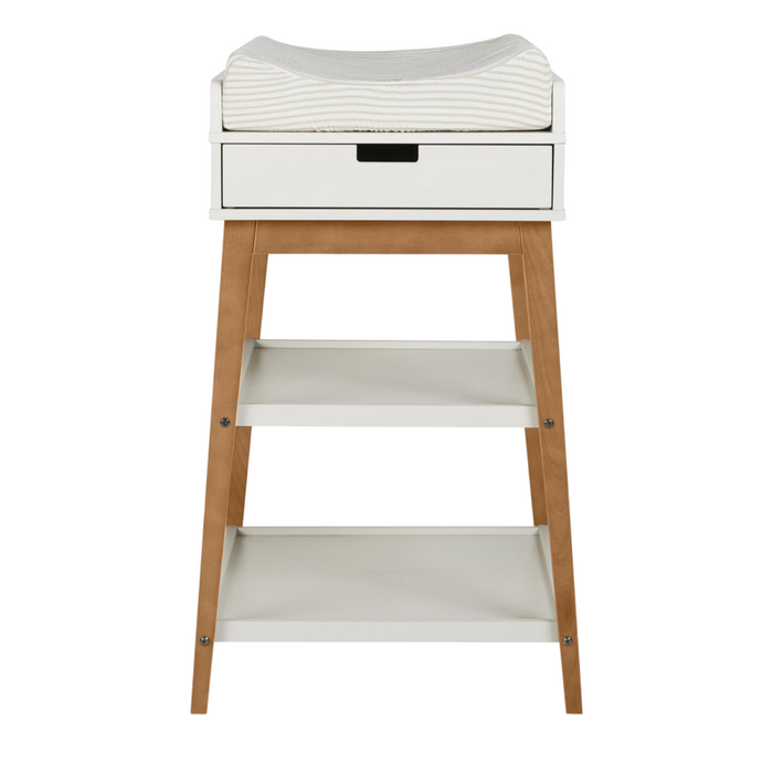 Quax - LUIERTAFEL HIP + LADE - CLAY/WALNUT