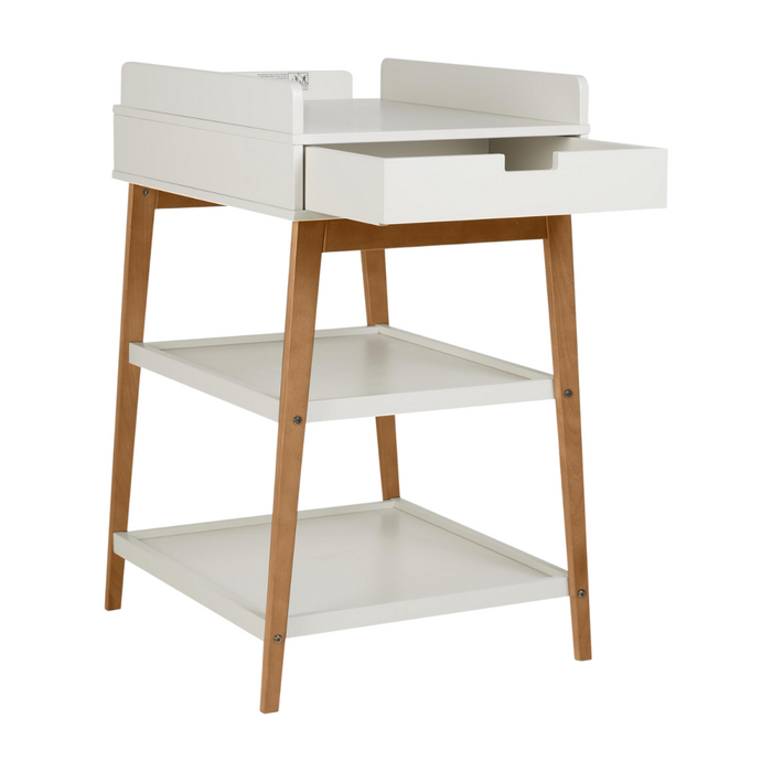 Quax - LUIERTAFEL HIP + LADE - CLAY/WALNUT