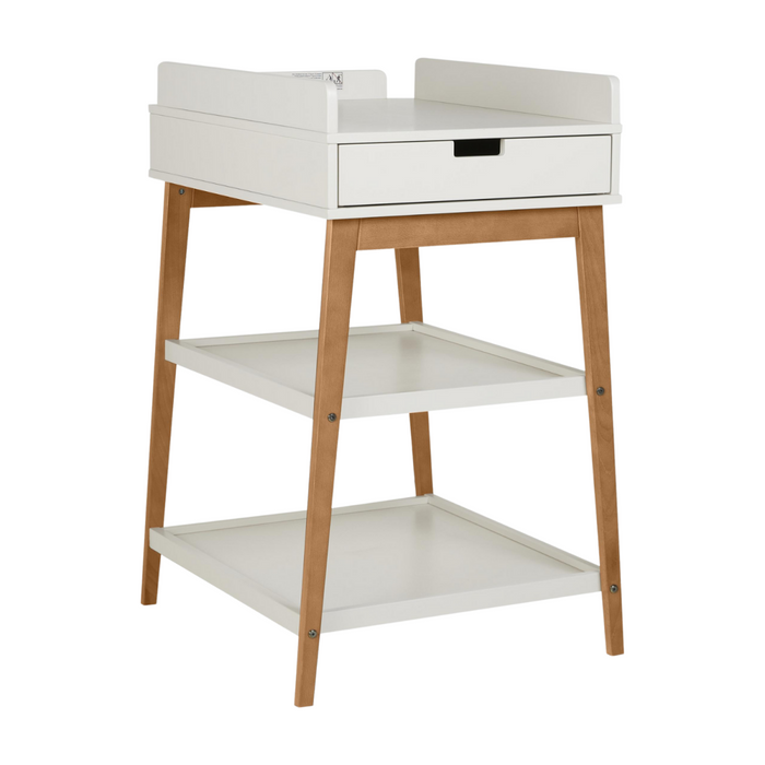 Quax - LUIERTAFEL HIP + LADE - CLAY/WALNUT