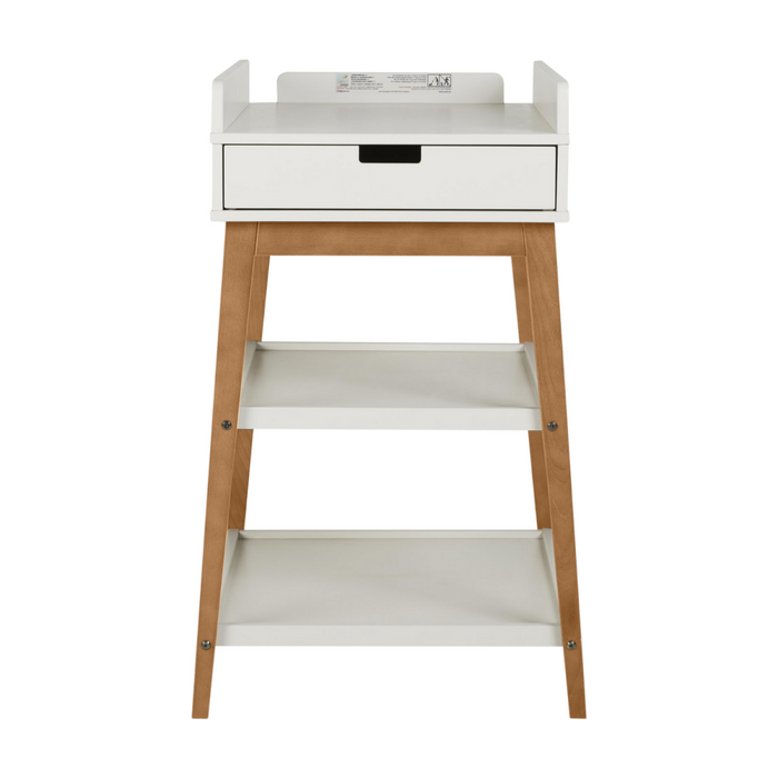 Quax - LUIERTAFEL HIP + LADE - CLAY/WALNUT