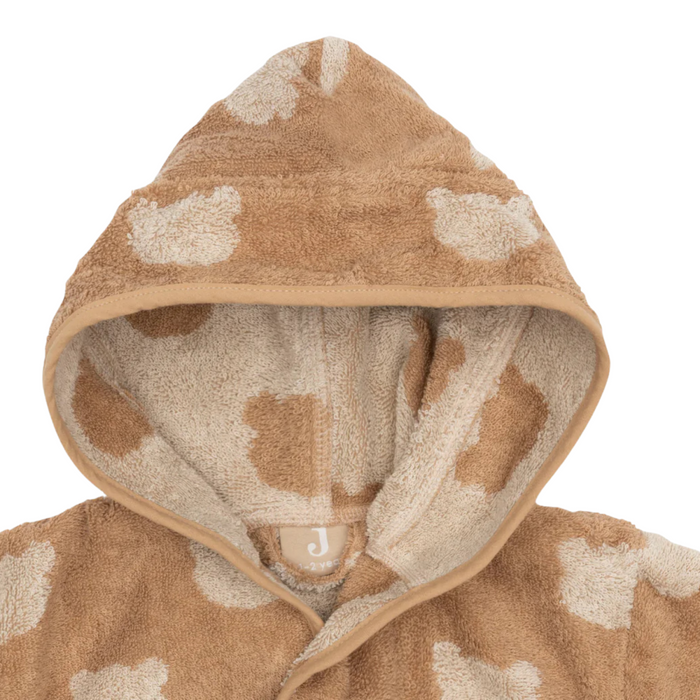 Jollein - Badjas Badstof Jacquard - Teddy Bear (1-2 jaar)