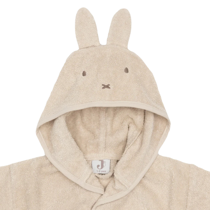 Jollein - Badjas Badstof Miffy - Warm Sand (1-2 jaar)