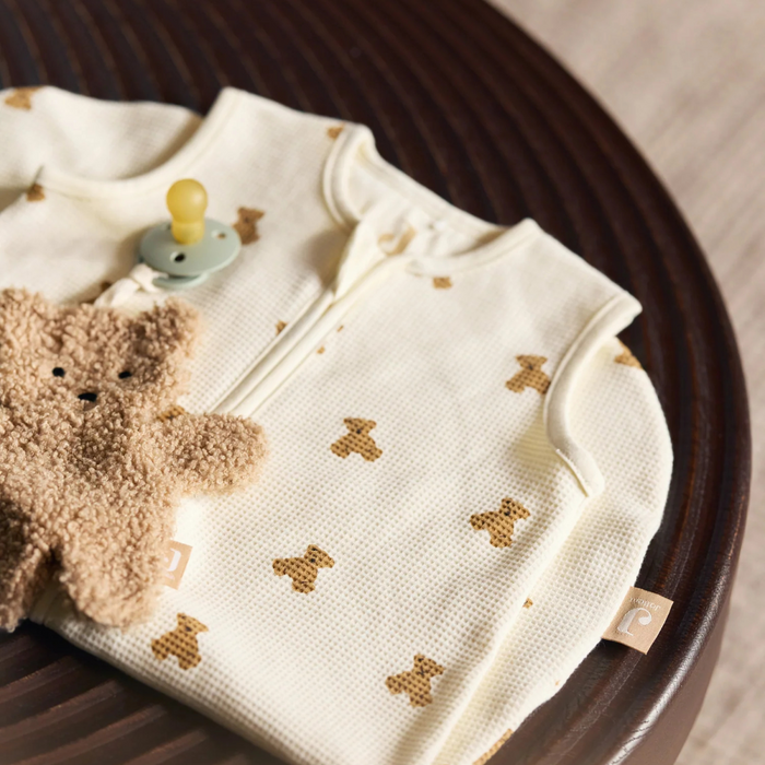 Jollein - Slaapzak Newborn Jersey 60cm - Mini Teddy Bear Little Waffle