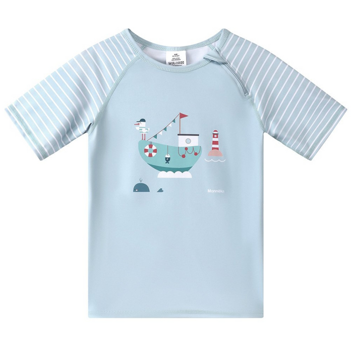 Tutete - Sun protection t-shirt met zee print (4-5 jaar)