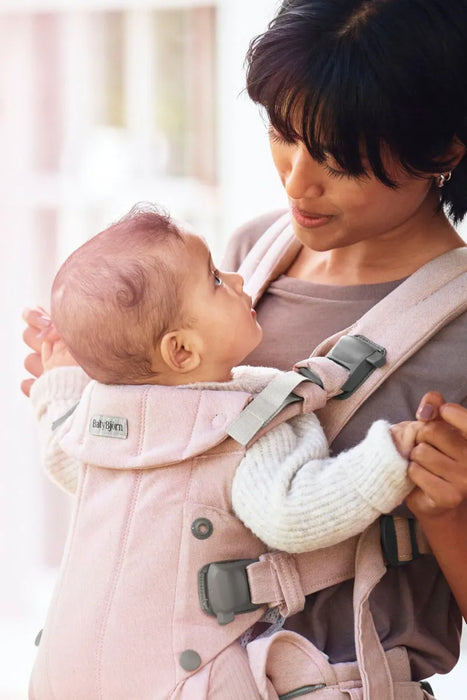 Babybjorn - Draagzak Harmony - Geweven Mélange Lichtroze