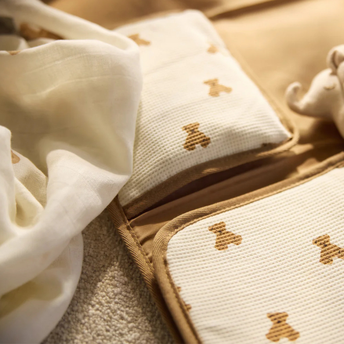 Jollein - Verschoningsmatje - Mini Teddy Bear Little Waffle