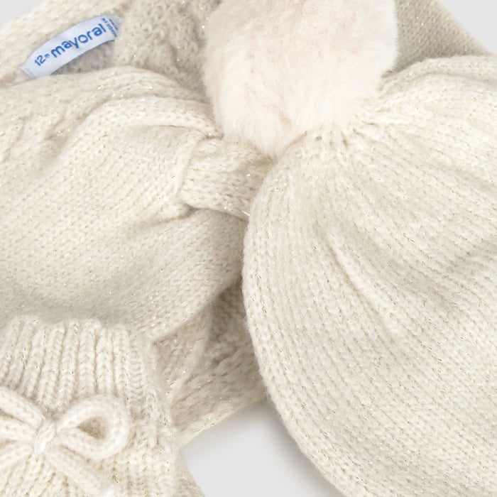 Mayoral - Hat-scarf set Sand