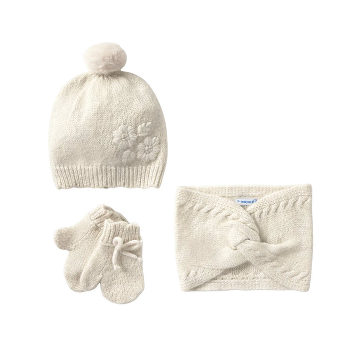 Mayoral - Hat-scarf set Sand