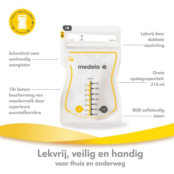 Medela - Bewaarzakjes voor borstvoeding 50 stuks