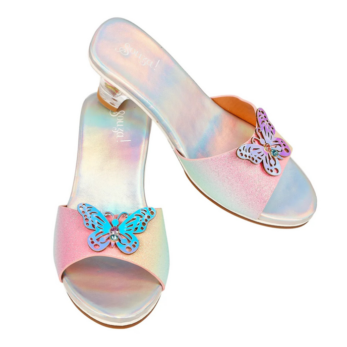 Souza - Slipper met hoge hak regenboog met vlinder