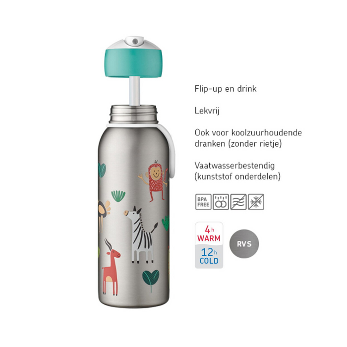 Mepal - Campus isoleerfles flip-up 350 ml - Unicorn Glow