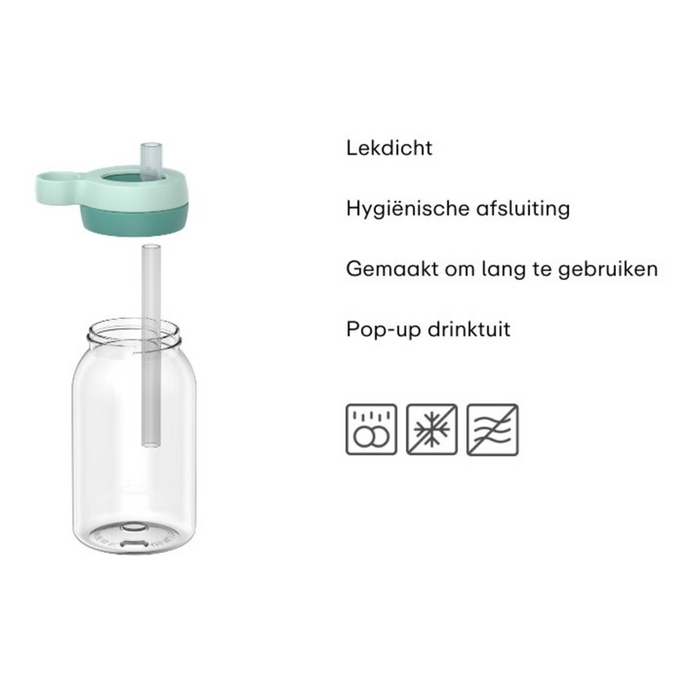 Mepal x Little Dutch - Drinkfles met rietje campus 450 ml - Fairy Wonders