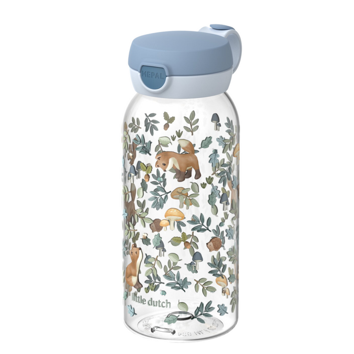 Mepal x Little Dutch - Drinkfles met flipdop campus 600 ml - Forest Friends