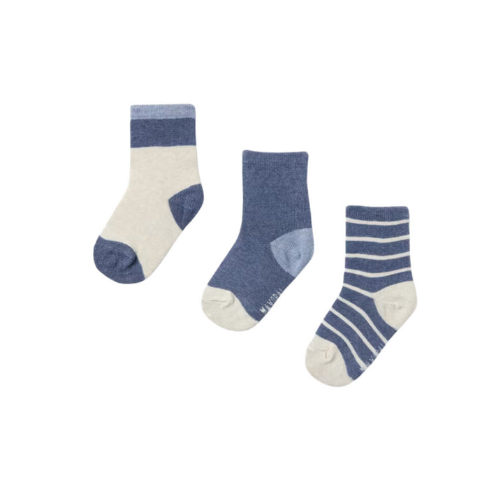 Mayoral - 3pc sock set - Steel