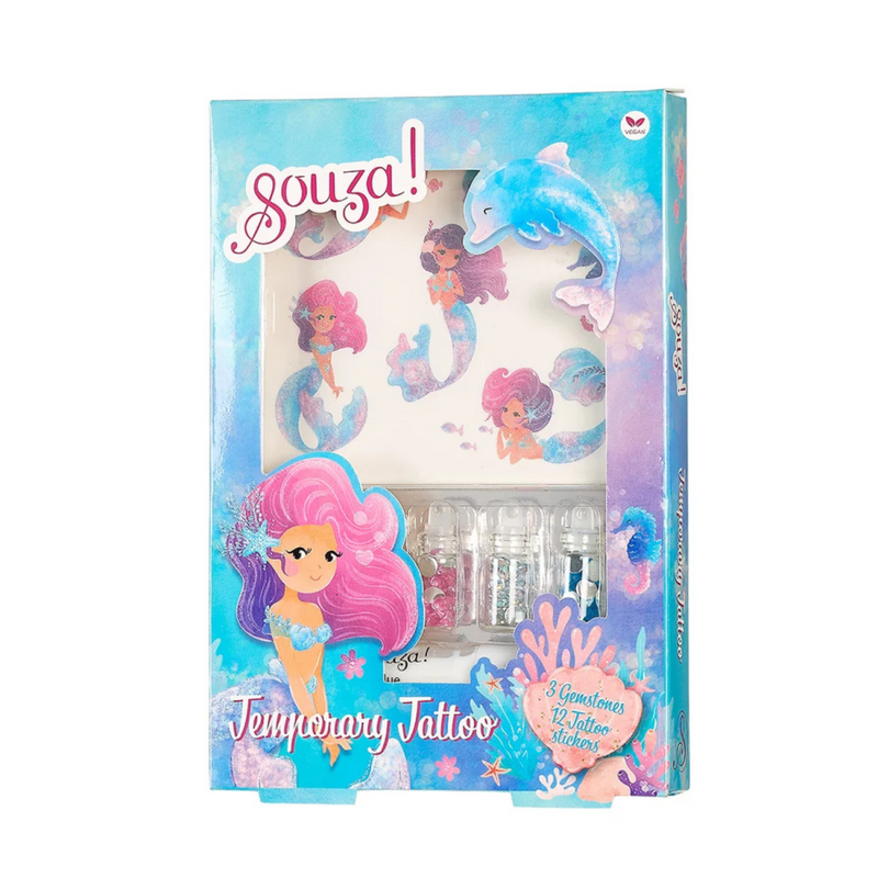Souza - Tijdelijke glittertattoo Zeemeermin