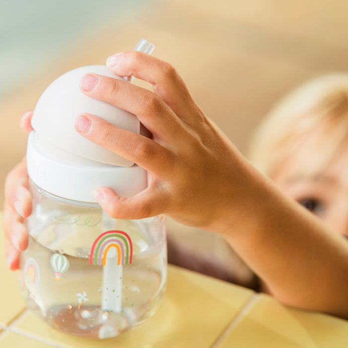 Mepal - rietjesbeker mio 300 ml - Sunshine & rainbow