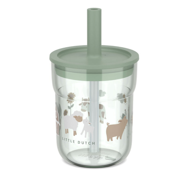 Mepal - Kinderglas Mio 250 ml met rietje - Little Farm