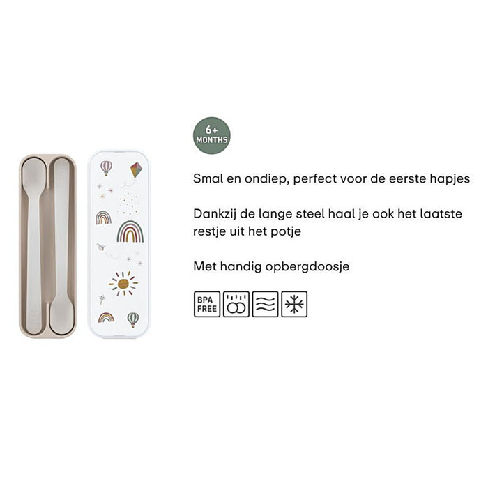 Mepal - Little Dutch - set babylepel mio 2 stuks - Forest Friends