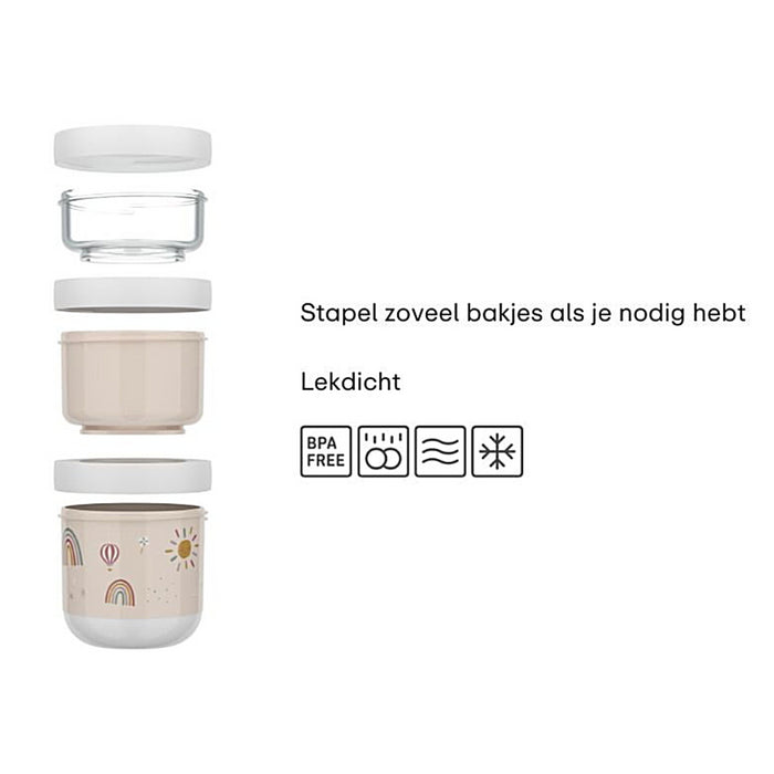 Mepal - Little Dutch - Snackbox stack mio 3-delig - fairy garden