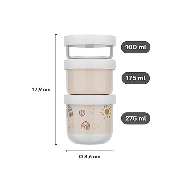 Mepal - Little Dutch - Snackbox stack mio 3-delig - fairy garden