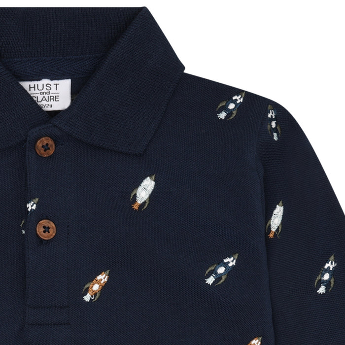 Hust and Claire - Stevie Space embroidery - More navy