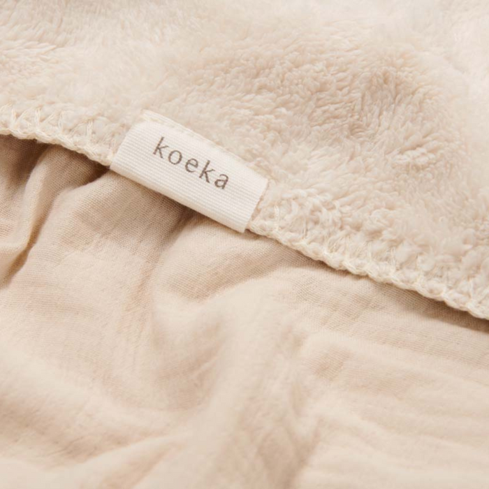 Koeka - Wiegdeken Teddy Faro - Warm White (75x100 cm)