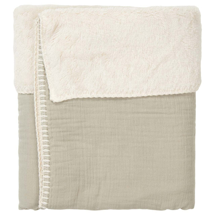Koeka - Wiegdeken Teddy Faro sage (75x100 cm)