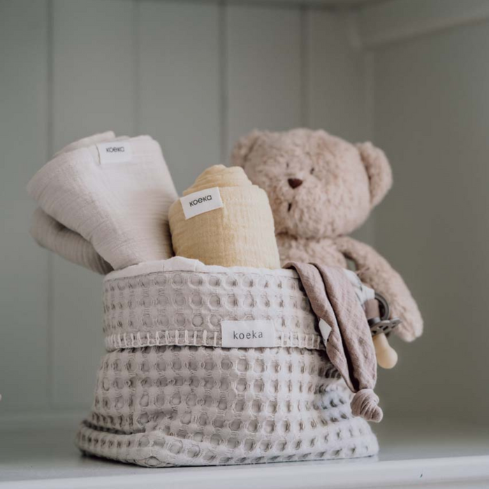 Koeka - Tetradoek Swaddle Faro warm white (75x75 cm)