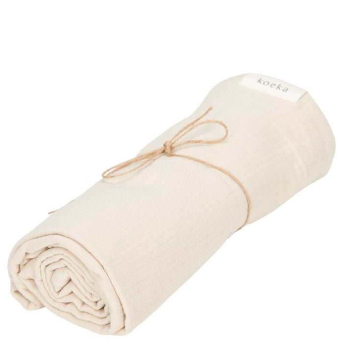 Koeka - Tetradoek Swaddle Faro warm white (75x75 cm)