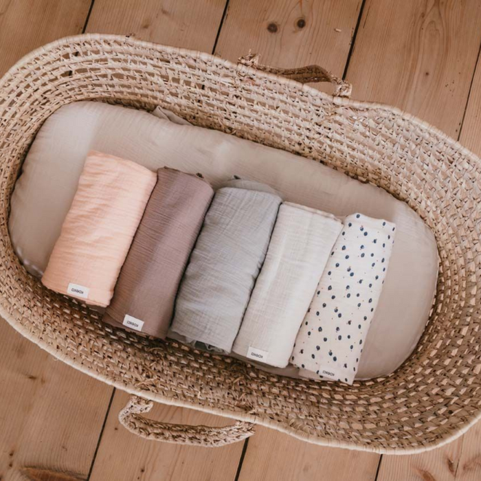Koeka - Tetradoek Swaddle Faro Sage (75x75 cm)