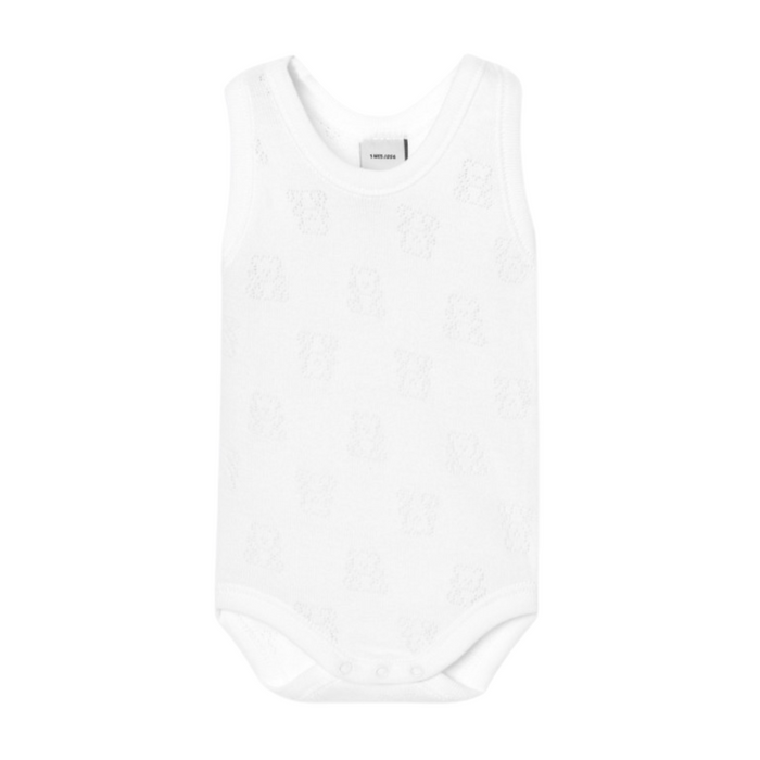 Babidu - Body Marcel - Wit met beertjes