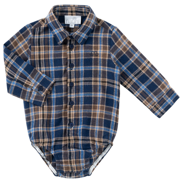 Natini - Bodyshirt Square Arthur - Blue brown