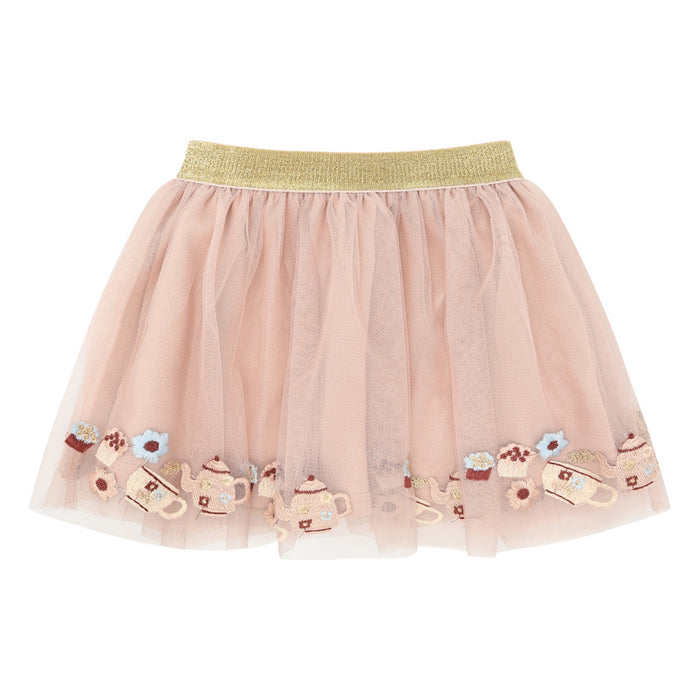 Hust and Claire - Ninna tea party embroidered - Rugby tan