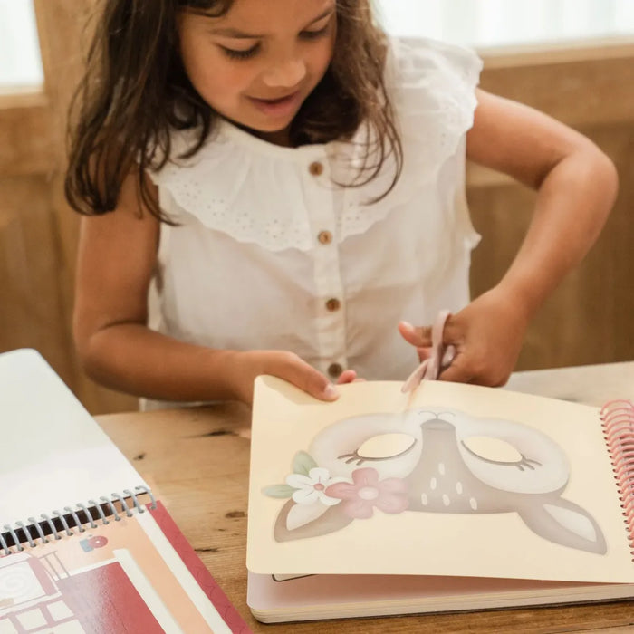 Little Dutch - Knutselboekje met schaar Rosa