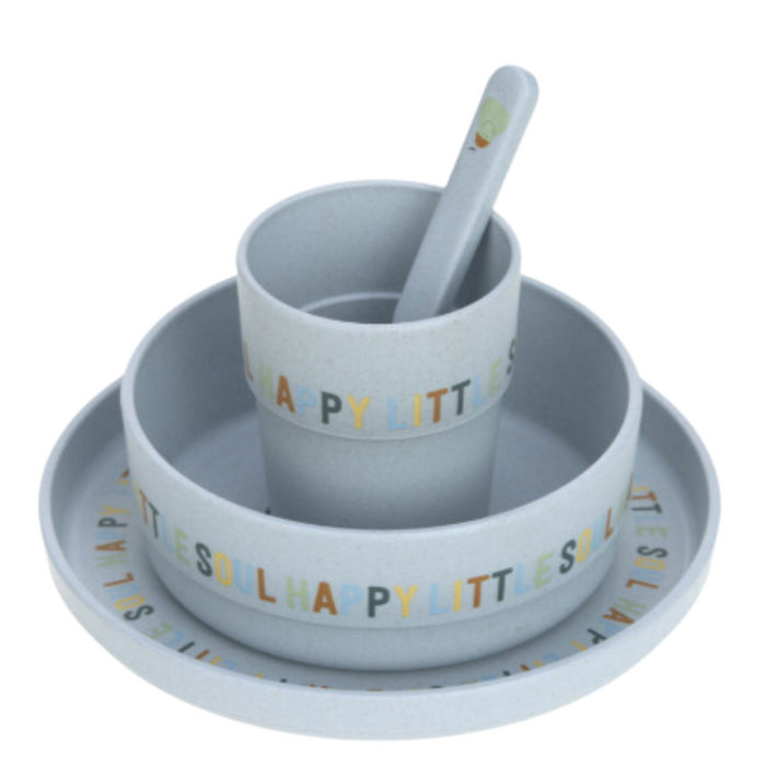 Lassig - Dish Set PP/Cellulose Happy Fruits Lemon