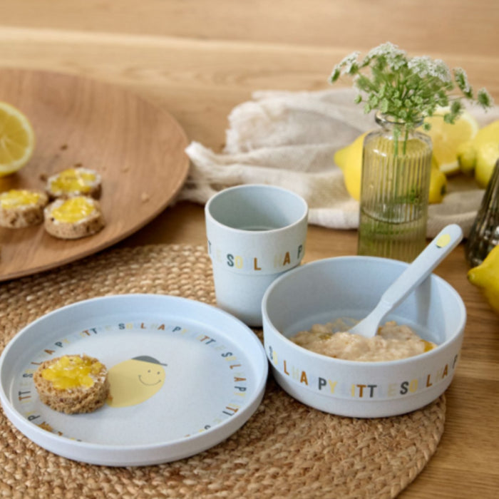 Lassig - Dish Set PP/Cellulose Happy Fruits Lemon