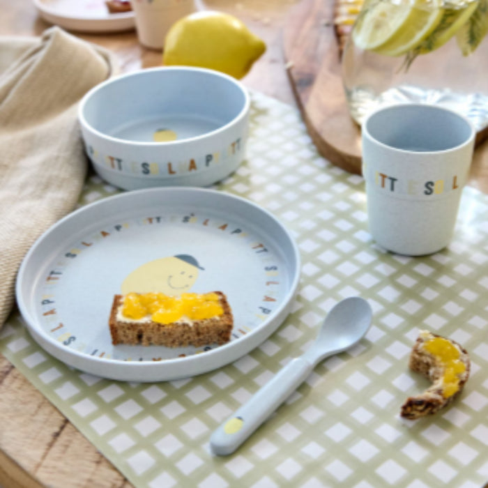 Lassig - Dish Set PP/Cellulose Happy Fruits Lemon