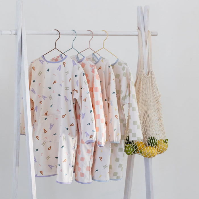 Lassig - Long Sleeve Apron Happy Fruits pastel Light blue