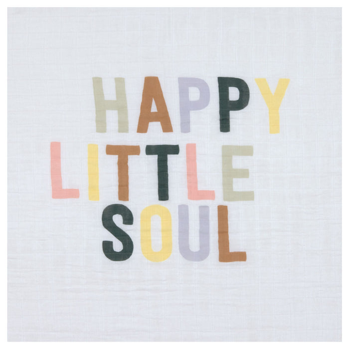 Lassig - Heavenly soft Swaddle L Happy Fruits Lemon, 3 pcs ass., 80 x 80 cm