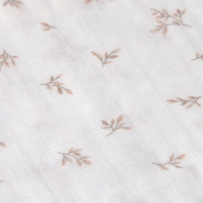 Lassig - Swaddle & Burp Blanket L Miracle of Nature Leaves (80x80cm)