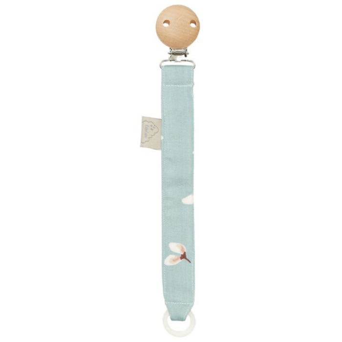 Camcam - Pacifier Holder - Gots P63 Winflower Blue