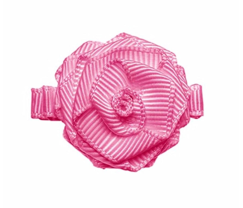 Prinsessefin - Haarspeldje roosje met antisliplaag, Leonor Hot pink