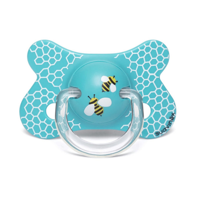 Suavinex - FUSION - Soother - Sili. - Reversible - 4/18M - Honeycomb BL