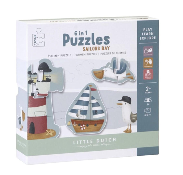 LD - 6 in 1 Vormen Puzzels Sailors Bay