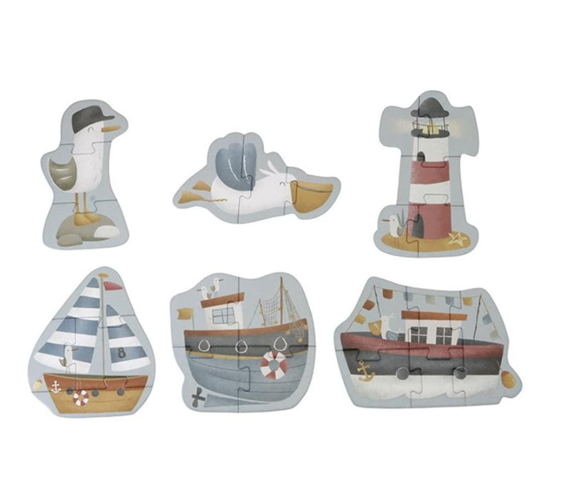 LD - 6 in 1 Vormen Puzzels Sailors Bay