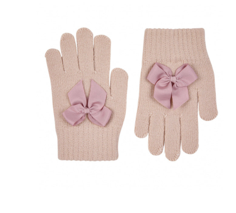 Condor - Handschoenen in oud roze 2-4Y