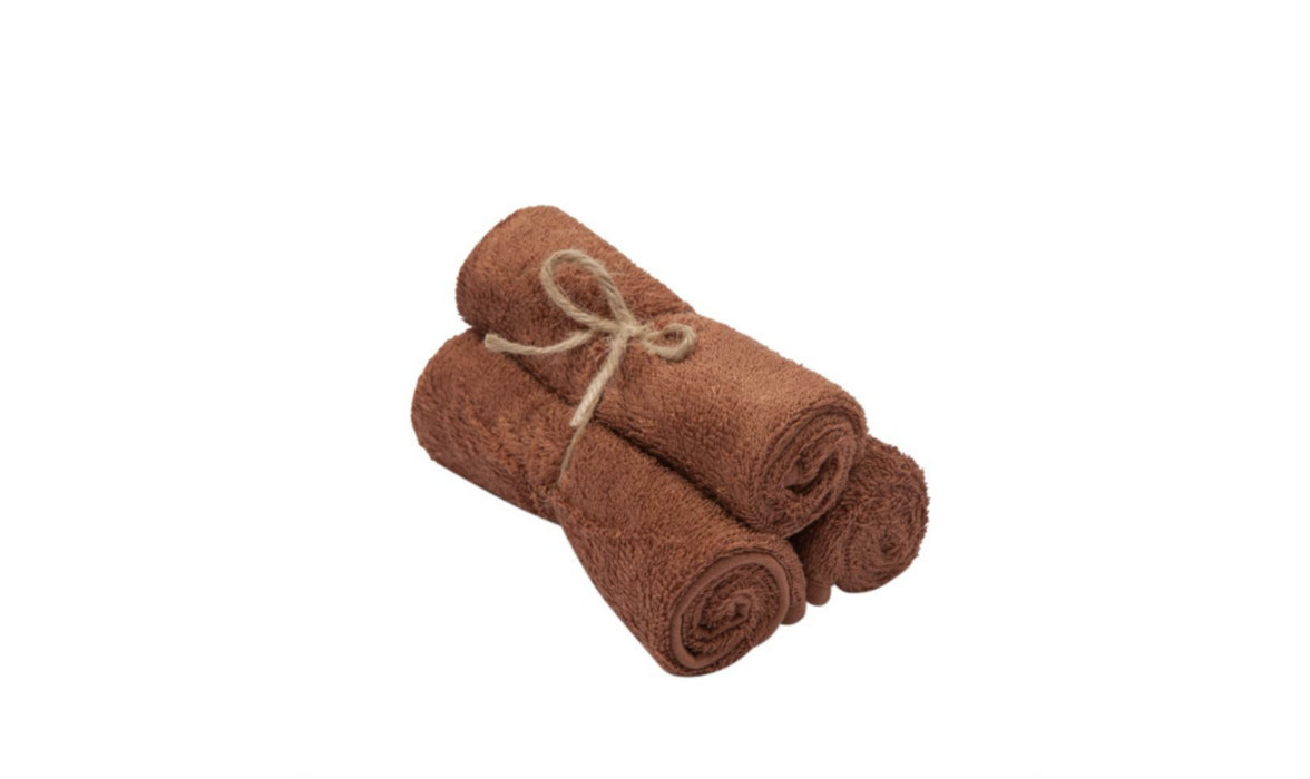 Timboo - GUEST TOWEL 29,5x50cm (3 pcs) - FROSTED ALMOND