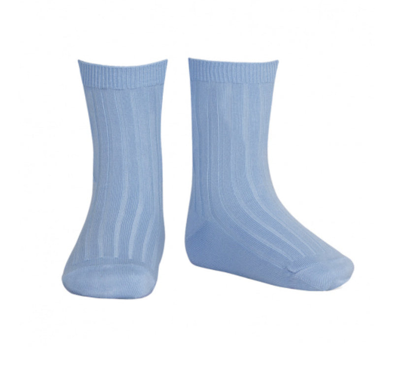 Condor - Korte kousen Licht blauw